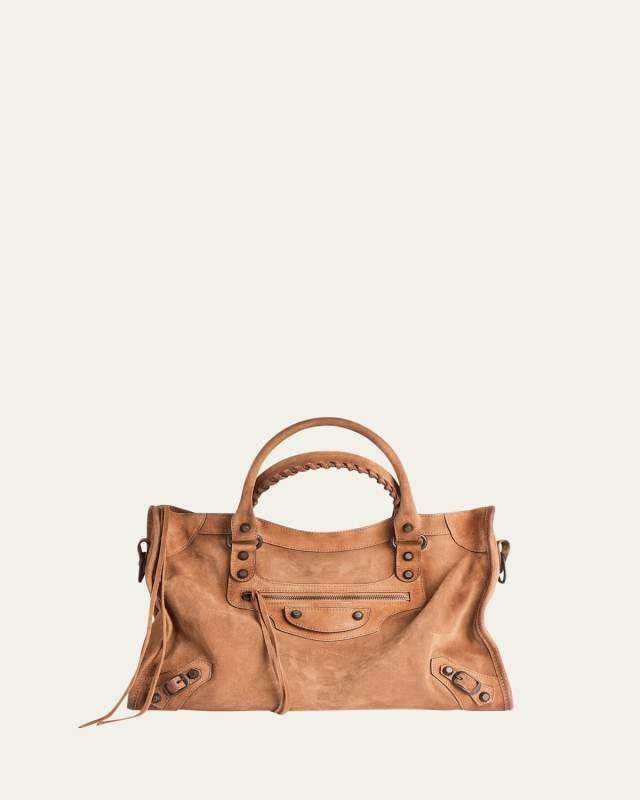 Le City Suede Medium Tote Bag